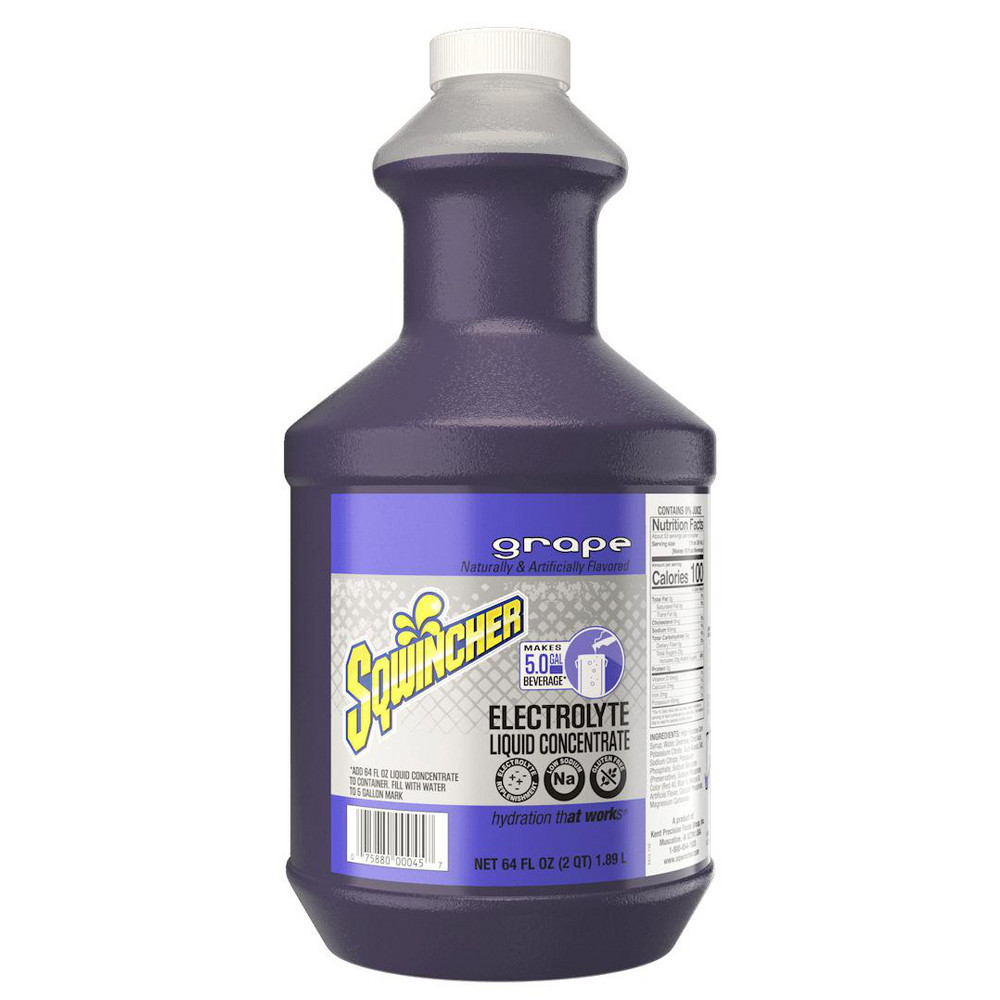 Sqwincher - Sqwincher Sports Drink: 64 oz Bottle, Grape, Liquid