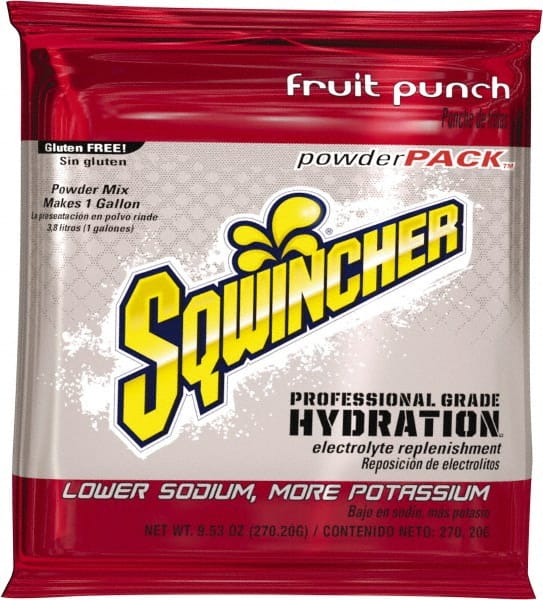 Activity Drink: 9.53 oz, Pack, Fruit Punch, Powder, Yields 1 gal