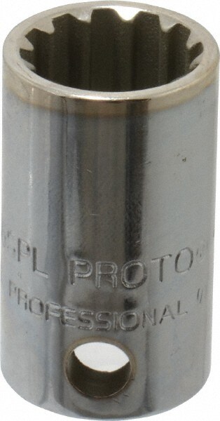 PROTO J5216SPL Spline Socket: 3/8" Drive, #16 Spline, 1/2" Hex Image