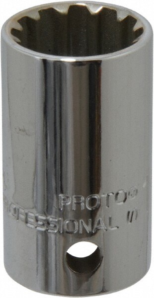 PROTO J5422SPL Spline Socket: 1/2" Drive, #22 Spline, 11/16" Hex Image