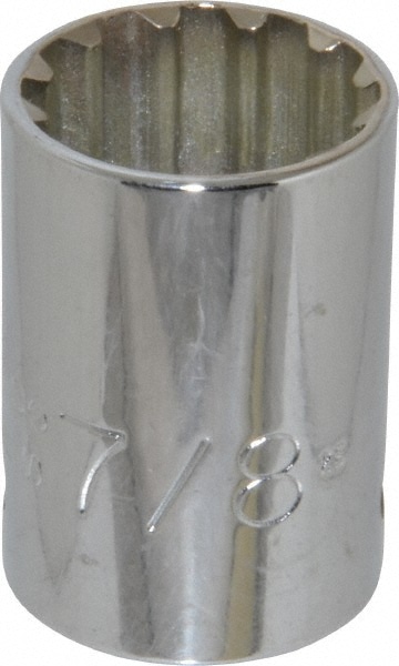 PROTO J5428SPL Spline Socket: 1/2" Drive, #28 Spline, 7/8" Hex Image