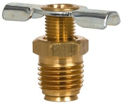 Steel External Seat Drain Cock & Shutoff Valve