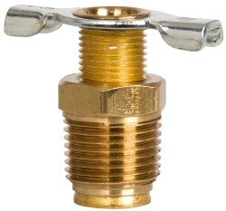 Steel External Seat Drain Cock & Shutoff Valve