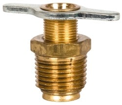 Steel External Seat Drain Cock & Shutoff Valve