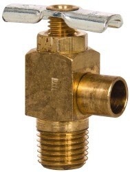 Steel Angle Bib Drain Drain Cock & Shutoff Valve