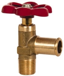 5/8" Pipe, Steel Shutoff Drain Cock & Shutoff Valve