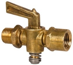 Steel Shutoff Drain Cock & Shutoff Valve