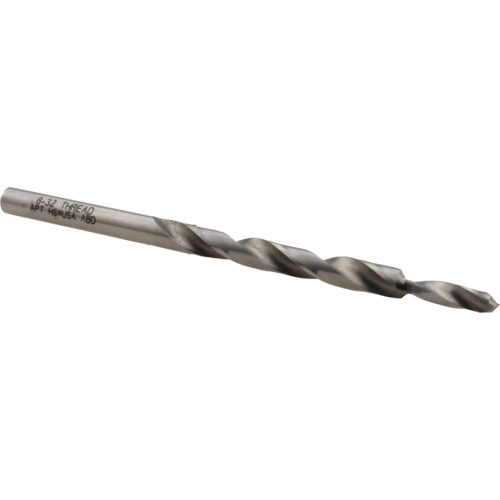 Subland Drill Bit: for 8-32 Screws, 0.136" Drill, 3/16" Step, 3-1/2" OAL