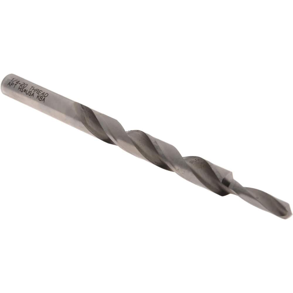 Subland Drill Bit: for 1/4-20 Screws, 0.204" Drill, 0.3281" Step, 4-5/8" OAL