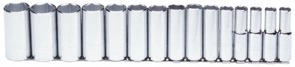PROTO J54103 Deep Socket Set: 15 Pc Image
