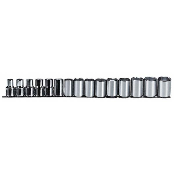 PROTO J54205 Standard Socket Set: 15 Pc Image