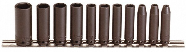 PROTO J69116 Deep Impact Socket Set: 11 Pc Image