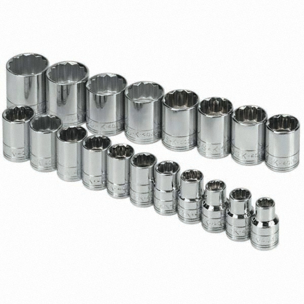 SK 1/2" Drive Socket Set 01617588 MSC Industrial Supply