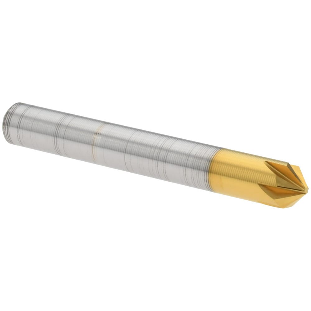 Countersink: 3/16" Head Dia, 90 ° Included Angle, 6 Flutes, Cobalt Steel, Right Hand Cut
