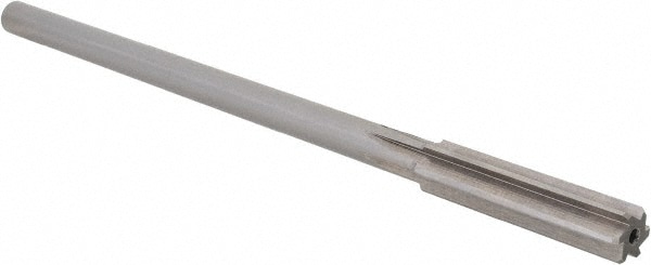 Chucking Reamer: 0.3945" Dia, 7" OAL, 1-3/4" Flute Length, Straight Shank, High Speed Steel