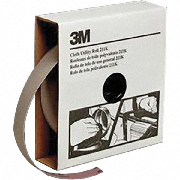 1-1/2" x 50 Yd 320 Grit Aluminum Oxide Shop Roll - Extra Fine Grade, J Weighted Cloth Backing