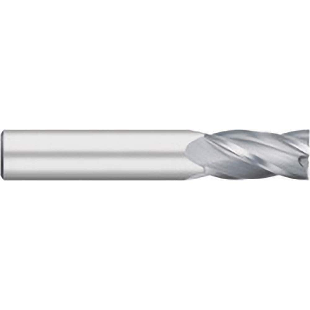 Titan USA TC10533 Square End Mill: 1/2 Dia, 1-1/4 LOC, 1/2 Shank Dia, 3 OAL, 4 Flutes, Solid Carbide 