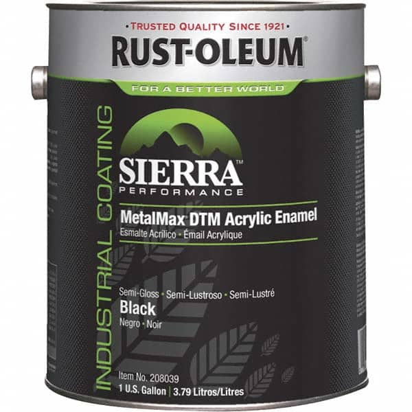 Rust-Oleum 208039 Protective Coating: 1 gal Can, Semi-Gloss Finish, Black 