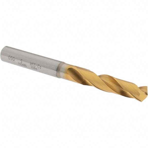 OSG 10348005 Screw Machine Length Drill Bit: 0.348" Dia, 130 °, Cobalt High Speed Steel Image