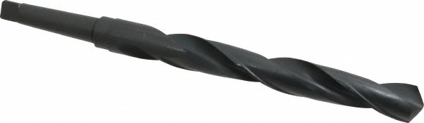 Taper Shank Drill Bit: 1-1/4" Dia, 3MT, 118 ° Point, High Speed Steel