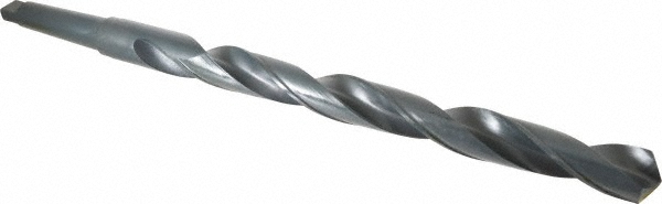 Taper Shank Drill Bit: 1-1/2" Dia, 4MT, 118 ° Point, High Speed Steel
