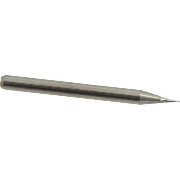 M.A. Ford. 12101560 Square End Mill: 1/64 Dia, 0.04 LOC, 1/8 Shank Dia, 1-1/2 OAL, 2 Flutes, Solid Carbide Image