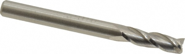 M.A. Ford. 11618750 Square End Mill: 3/16 Dia, 5/8 LOC, 3/16 Shank Dia, 2 OAL, 3 Flutes, Solid Carbide Image