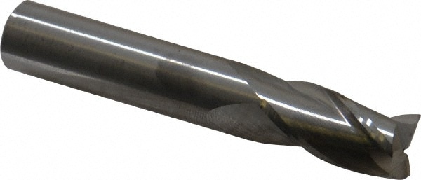 M.A. Ford. 11650000 Square End Mill: 1/2 Dia, 1 LOC, 1/2 Shank Dia, 3 OAL, 3 Flutes, Solid Carbide Image