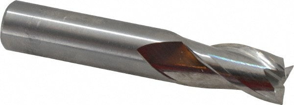 M.A. Ford. 11662500 Square End Mill: 5/8 Dia, 1-1/4 LOC, 5/8 Shank Dia, 3-1/2 OAL, 3 Flutes, Solid Carbide Image