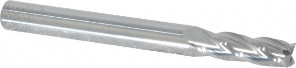 M.A. Ford. 11123440 Square End Mill: 15/64 Dia, 3/4 LOC, 1/4 Shank Dia, 2-1/2 OAL, 4 Flutes, Solid Carbide Image