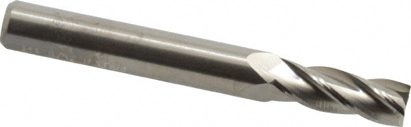 M.A. Ford. 11128120 Square End Mill: 9/32 Dia, 3/4 LOC, 5/16 Shank Dia, 2-1/2 OAL, 4 Flutes, Solid Carbide Image