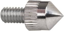 Drop Indicator Conical (90 degrees) Contact Point: #4-48, 0.2" Dia, 0.25" Contact Point Length