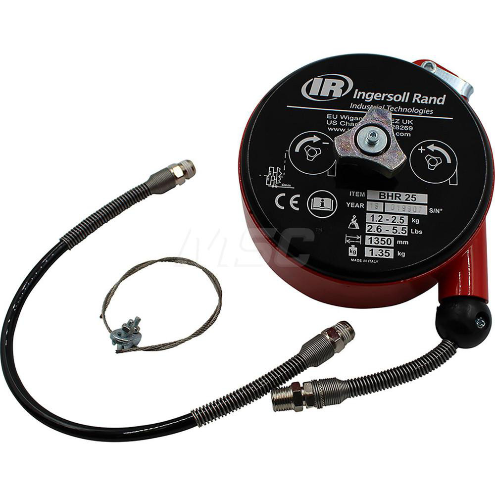 Tool Balancer: 5.5 lb Max Load, 4.25' Cable Length - Tension Adjustment, Polyurethane Cable, Aluminum Housing