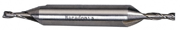 Square End Mill: 17/32" Dia, 1-1/8" LOC, 2 Flutes, Cobalt
