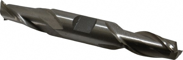 Value Collection 720-2060 Square End Mill: 9/16 Dia, 1-1/8 LOC, 5/8 Shank Dia, 4-1/2 OAL, 2 Flutes, High Speed Steel Image