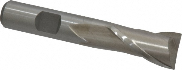 Value Collection 720-1051 Square End Mill: 5/8 Dia, 1-1/8 LOC, 1/2 Shank Dia, 3-1/8 OAL, 2 Flutes, High Speed Steel Image