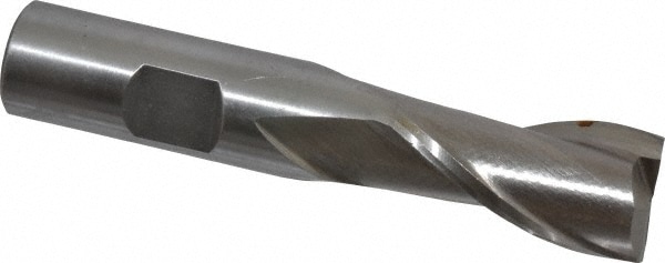 Value Collection 720-1059 Square End Mill: 11/16 Dia, 1-5/16 LOC, 5/8 Shank Dia, 3-7/16 OAL, 2 Flutes, High Speed Steel Image