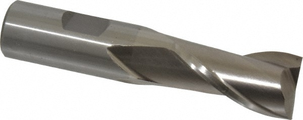 Value Collection 720-1075 Square End Mill: 13/16 Dia, 1-1/2 LOC, 3/4 Shank Dia, 3-3/4 OAL, 2 Flutes, High Speed Steel Image