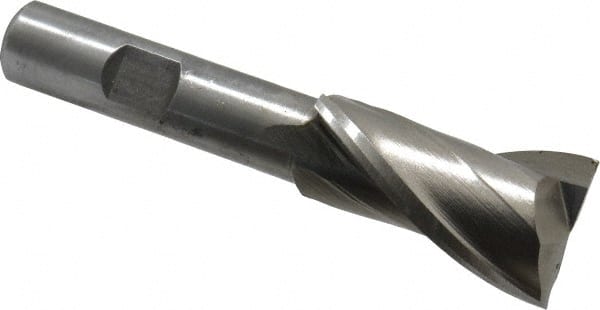 Value Collection 720-1081 Square End Mill: 7/8 Dia, 1-1/2 LOC, 1/2 Shank Dia, 3-1/2 OAL, 2 Flutes, High Speed Steel 
