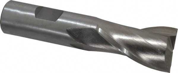 Value Collection 720-1093 Square End Mill: 15/16 Dia, 1-1/2 LOC, 3/4 Shank Dia, 3-3/4 OAL, 2 Flutes, High Speed Steel Image