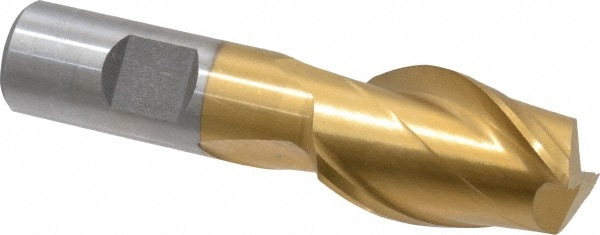 Value Collection 720-1103 Square End Mill: 1 Dia, 1-1/2 LOC, 3/4 Shank Dia, 3-3/4 OAL, 2 Flutes, High Speed Steel Image