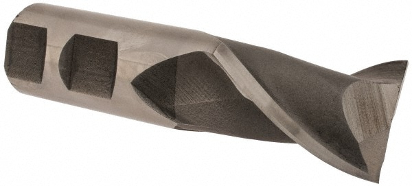 Value Collection 720-1115 Square End Mill: 1-1/8 Dia, 1-5/8 LOC, 1 Shank Dia, 4-1/8 OAL, 2 Flutes, High Speed Steel Image