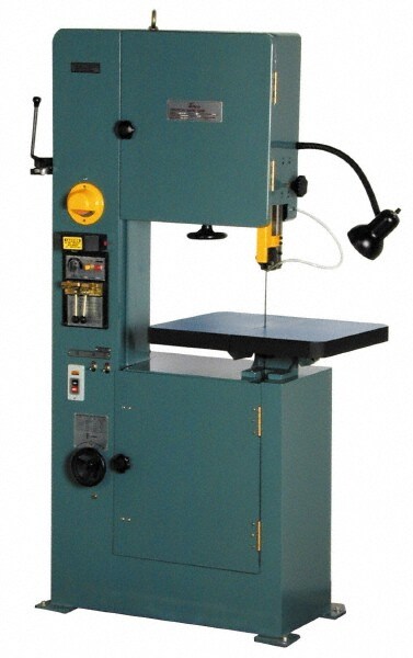 Vertical Bandsaw: Variable Speed Pulley Drive