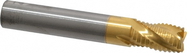 RobbJack STR-401-14-T Square End Mill: 7/16 Dia, 5/8 LOC, 7/16 Shank Dia, 2-3/4 OAL, 4 Flutes, Solid Carbide Image