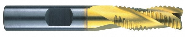 RobbJack STR-303-24-T Square End Mill: 3/4 Dia, 1-1/2 LOC, 3/4 Shank Dia, 4 OAL, 3 Flutes, Solid Carbide 