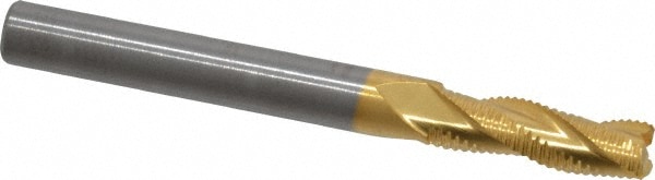 RobbJack STR-303-08-T Square End Mill: 1/4 Dia, 3/4 LOC, 1/4 Shank Dia, 2-1/2 OAL, 3 Flutes, Solid Carbide Image