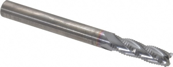 RobbJack STR-404-08-C Square End Mill: 1/4 Dia, 3/4 LOC, 1/4 Shank Dia, 2-1/2 OAL, 4 Flutes, Solid Carbide Image