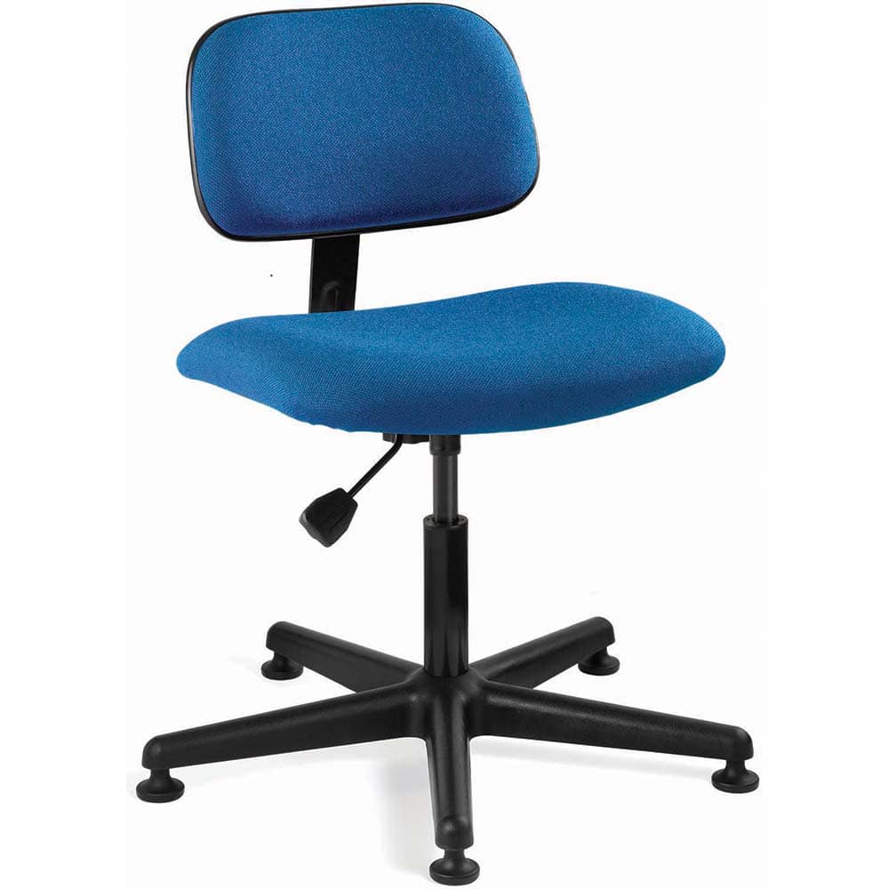 Bevco 4000-F-BLU Task Chair: Cloth, Royal Blue 