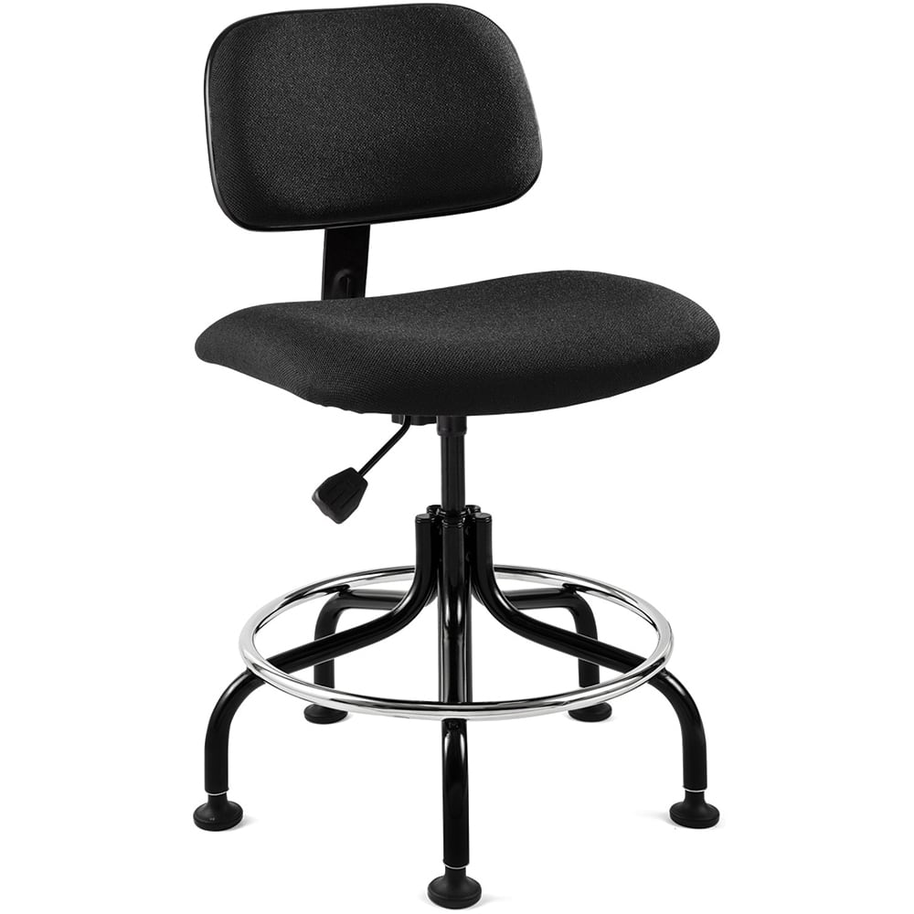 Bevco 4200-F-BLK Task Chair: Cloth, Adjustable Height, 20 to 25" Seat Height, Black 