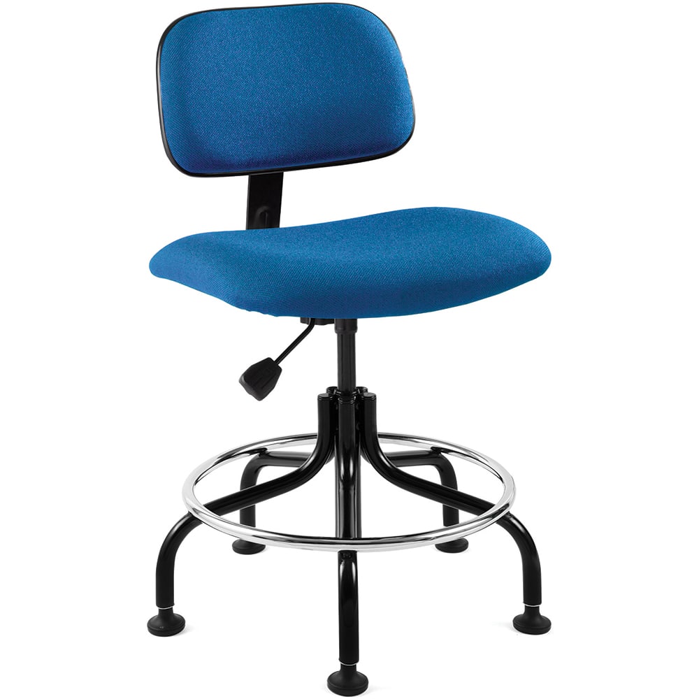 Bevco 4200-F-BLU Task Chair: Cloth, Adjustable Height, 20 to 25" Seat Height, Royal Blue 